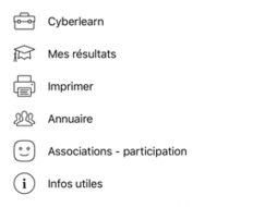 Ecran d'accueil