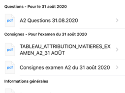 Vos cours (Moodle)